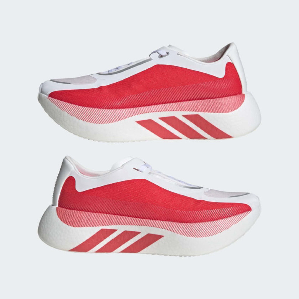Jual Adidas Hyperboost Edge "White/Red" Running Shoes | Shopee Indonesia