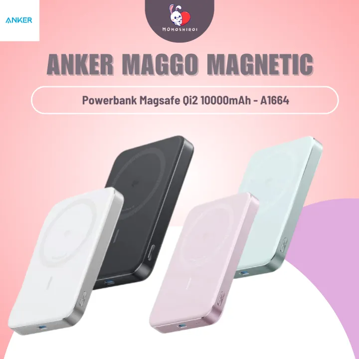Anker MagGo Magnetic Powerbank Magsafe Qi2 10000mAh 30W 15W USB Type C - A1664 | Lazada Indonesia