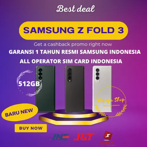 Samsung Galaxy Z Fold 3 512GB Fold3 Baru Garansi Resmi Samsung Indonesia | Lazada Indonesia