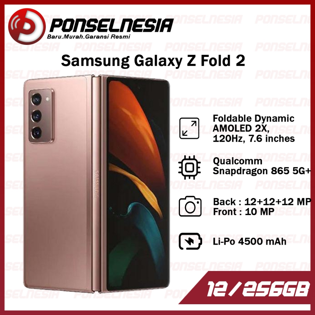 Jual Samsung Galaxy Z Fold2 5G 12/256 Garansi Resmi Samsung Indonesia | Shopee Indonesia