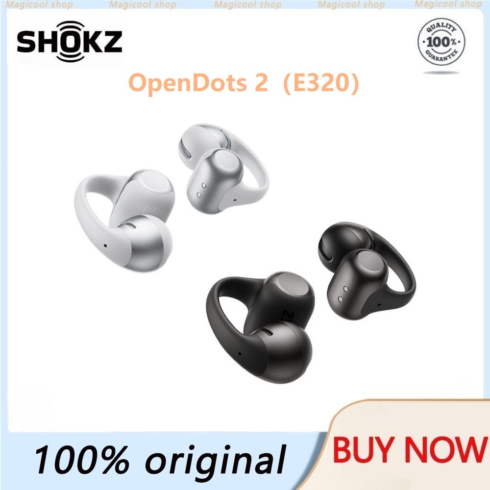 Jual SHOKZ OpenDots 2 Bluetooth Headphones AI Call Noise Cancellation Lightweight Comfortable Clip-on Open-Ear Running E320 | Shopee Indonesia