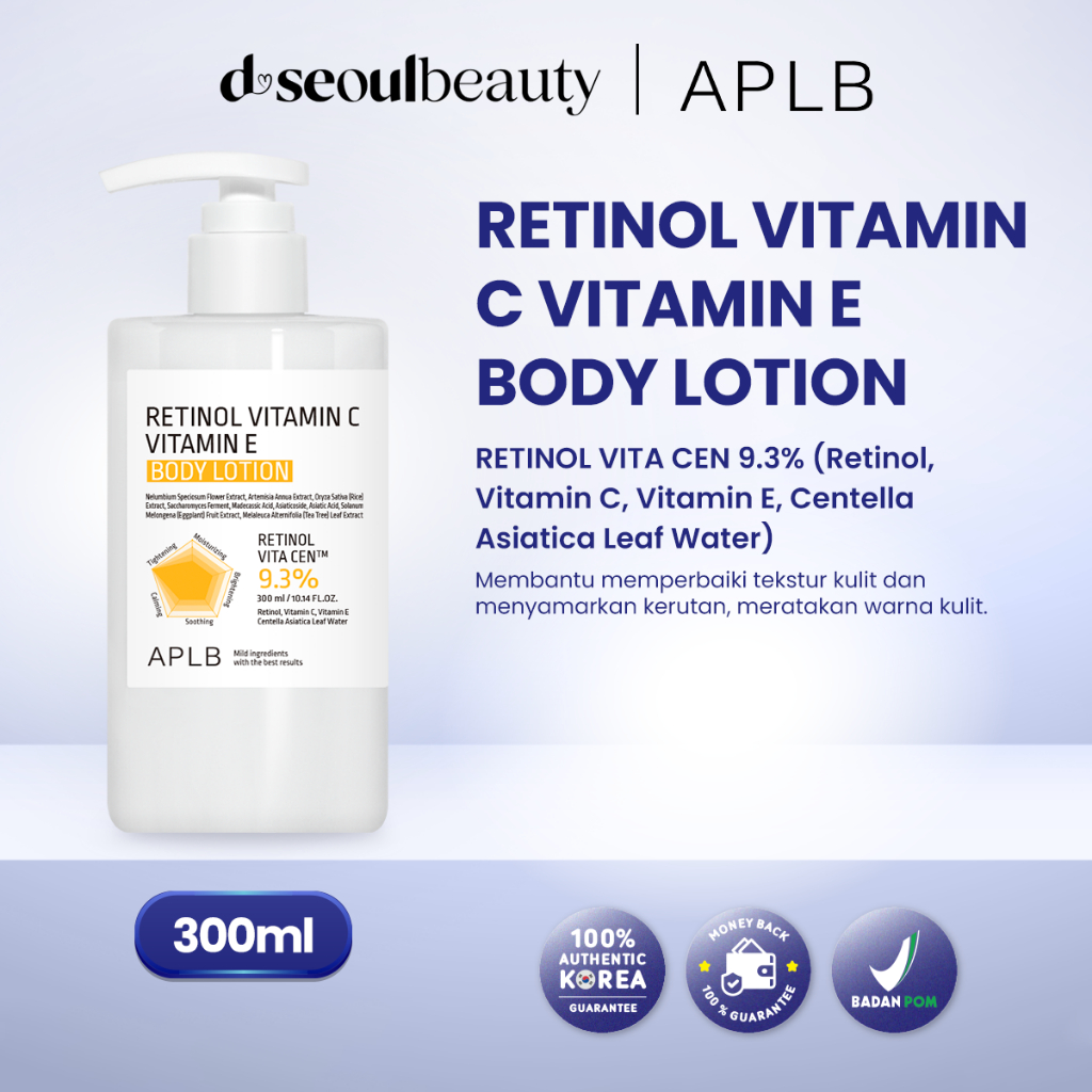 Jual APLB RETINOL VITAMIN C VITAMIN E BODY LOTION | Shopee Indonesia