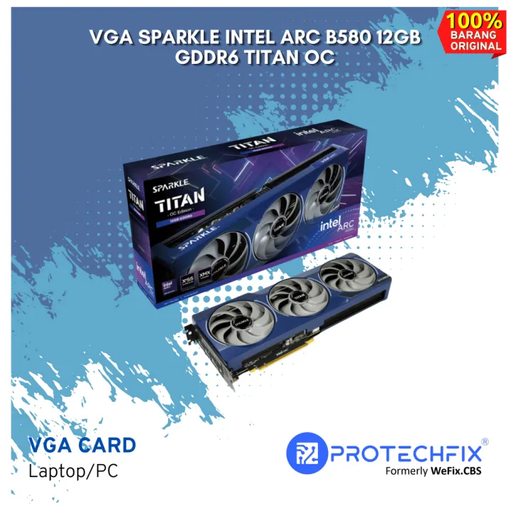 VGA SPARKLE Intel ARC B580 12GB GDDR6 Titan OC | Lazada Indonesia