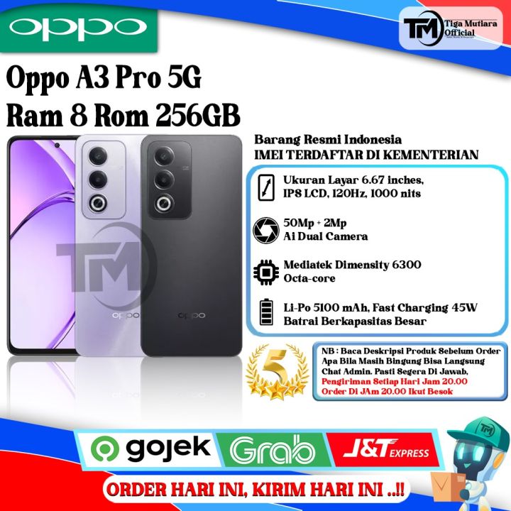 Oppo A3 Pro 5G Ram 8 Rom 256GB | Lazada Indonesia