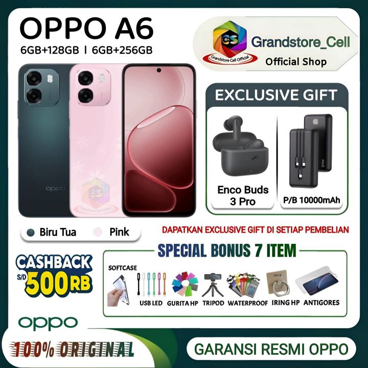 OPPO A6 [6/128 GB] [6/256 GB] - Snapdragon 685, IP69, 7000mAh + 45W, GARANSI RESMI OPPO INDONESIA - OPPO A6 4G | Lazada Indonesia