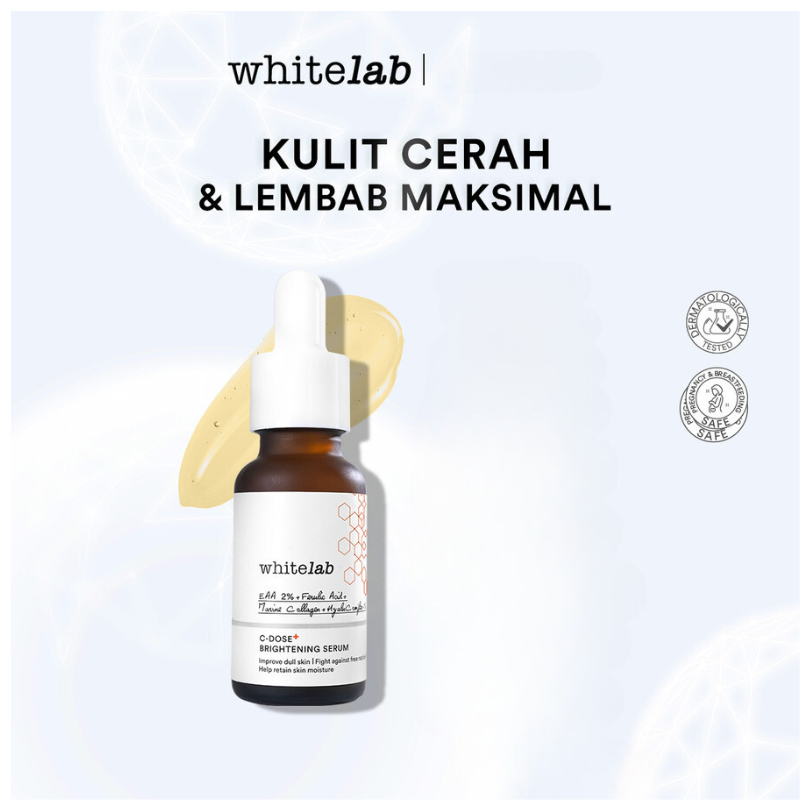 Beautyland Whitelab C-dose Brightening Serum Dan Whitelab A-dose+ Dark Spot Serum 20 Ml / Serum Wajah