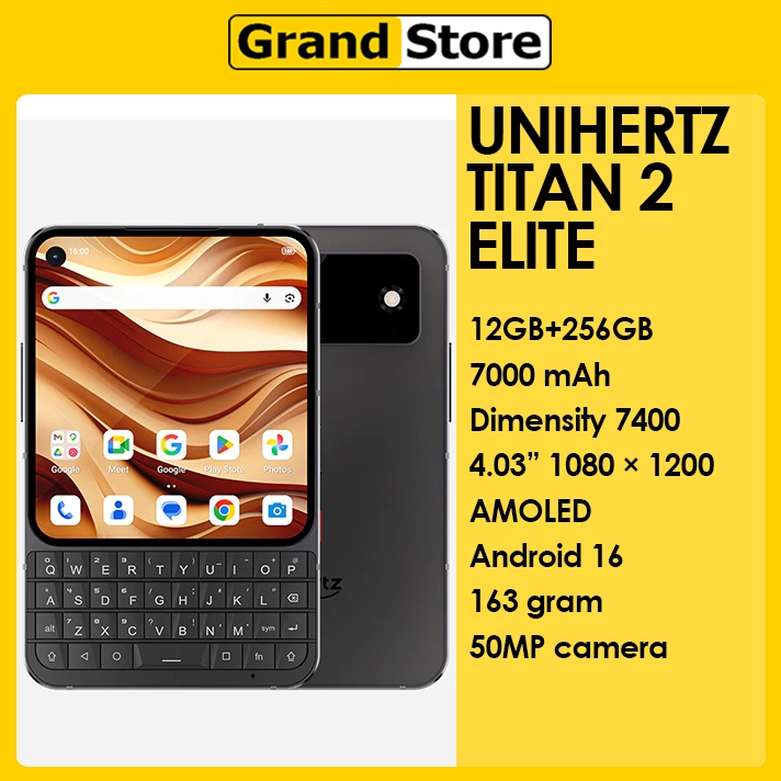 Jual Unihertz Titan 2 Elite 5G 12GB/256GB Dimensity 7400 4050 mAh 4.03''AMOLED Android 16 | Shopee Indonesia