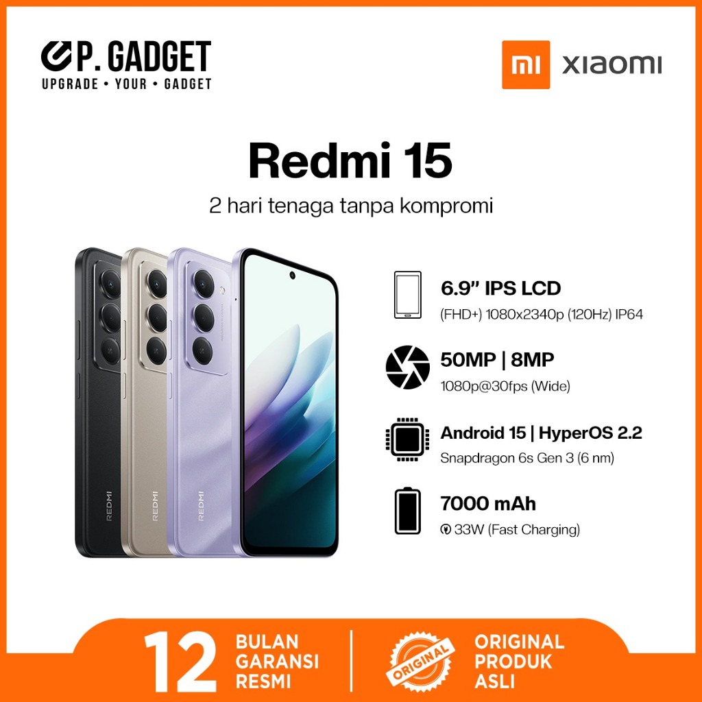UP.GADGET - REDMI 15 - NEW - PONTIANAK