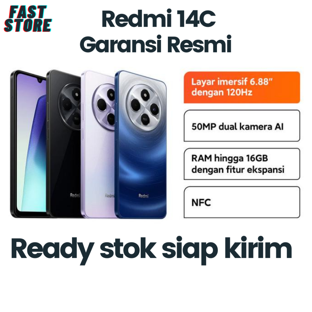 Xiaomi Redmi 14C 8/256 Garansi Resmi