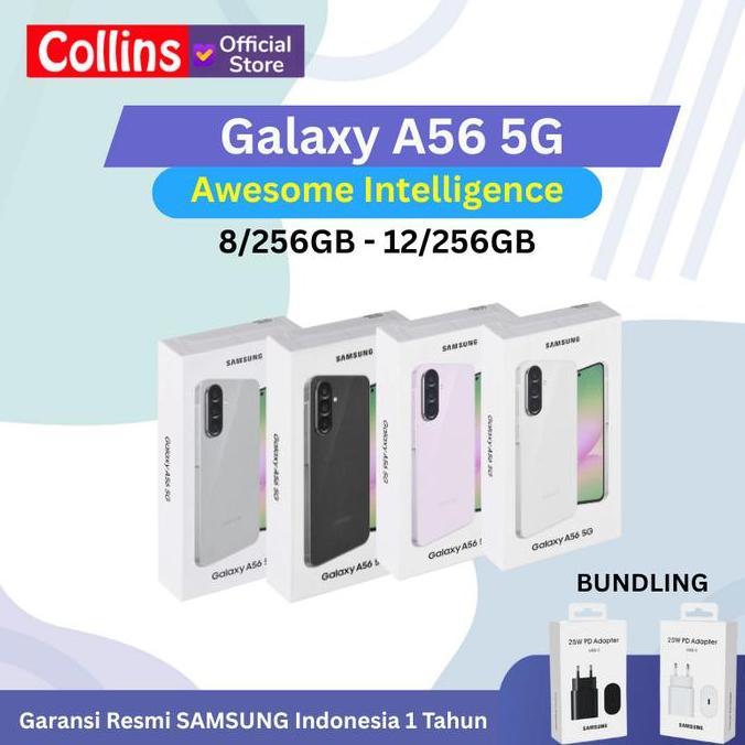 SAMSUNG GALAXY A57 5G 8GB 12GB / 128GB 256GB | A56 5G 12/256GB 8/256GB GARANSI RESMI SAMSUNG INDONESIA