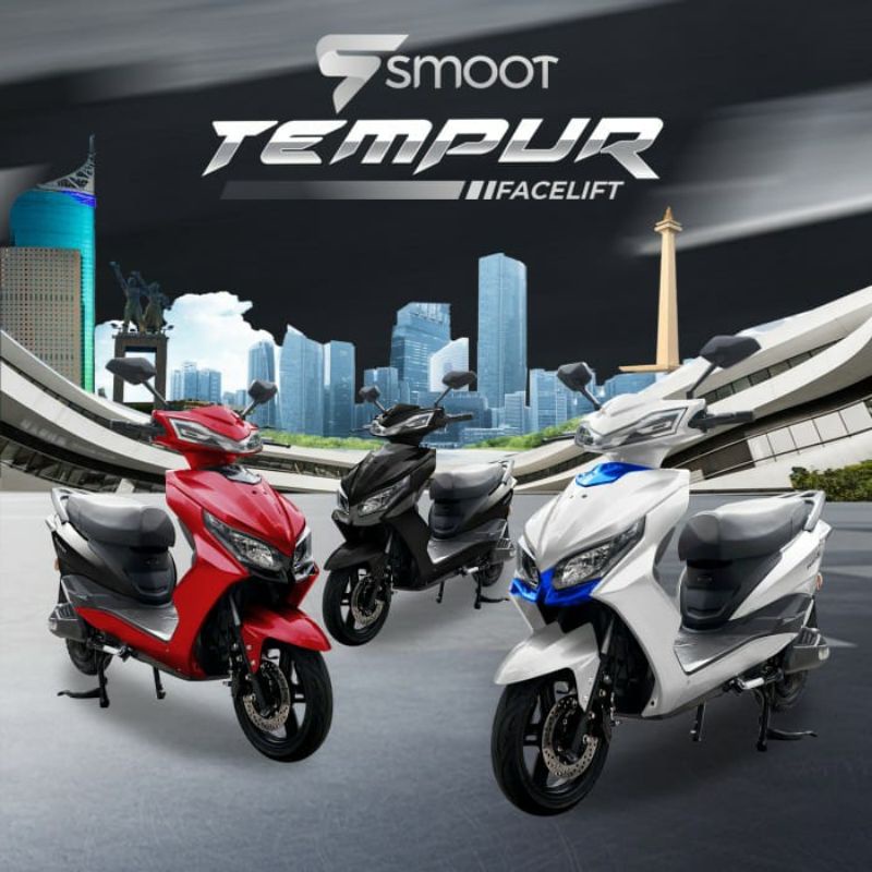 Jual Motor Listrik Smoot Smooth Tempur Facelift 1500 watt OTR STNK Bukan Volta OTR Jabotabek Ready Stock Original from Main Dealer Resmi Bisa Cicil | Shopee Indonesia