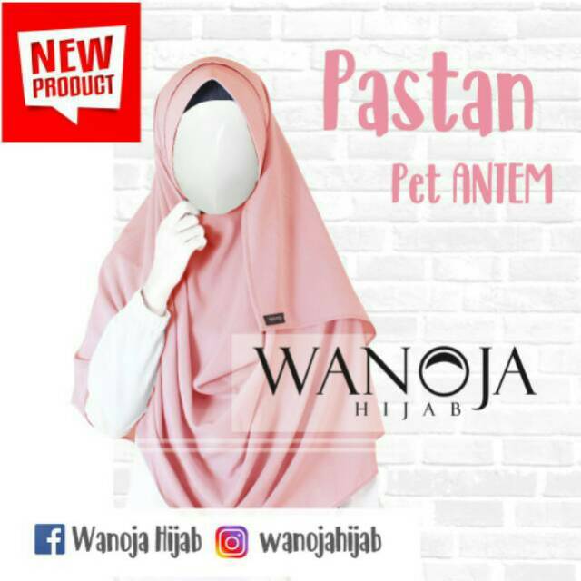 Pastan pet antem by wanoja hijab - pashmina instan ceruty pastel