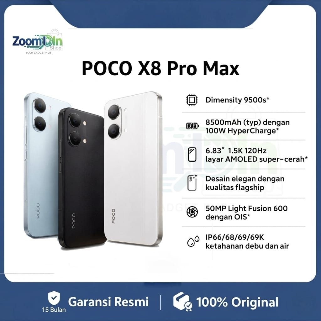 Xiaomi Poco X8 Pro Max 12/256GB 12/512GB Dimensity 9500s