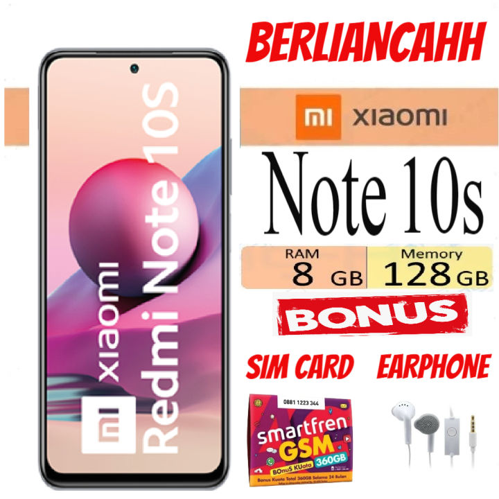 XIAOMI REDMI NOTE 10S NFC - 8GB 128GB 8/128 Helio G95 - GARANSI