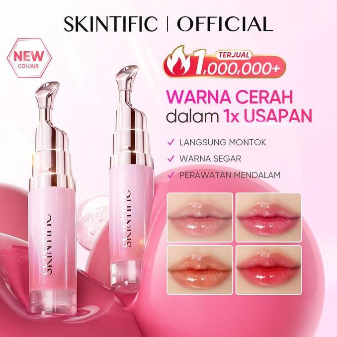 Webyzoraa - SKINTIFIC Peptide Nourishing Lip Serum 6.5ml | Hydrating & Moisturizing Lip Care, Brightening, Smooth Fine Lines, Natural Lips, Lip Balm, Lip Tint, Lip Gloss, Lip Stain, Lip Plumper, Two-Toned Serum, Mencerahkan Bibir, Vitamin, Cooling,