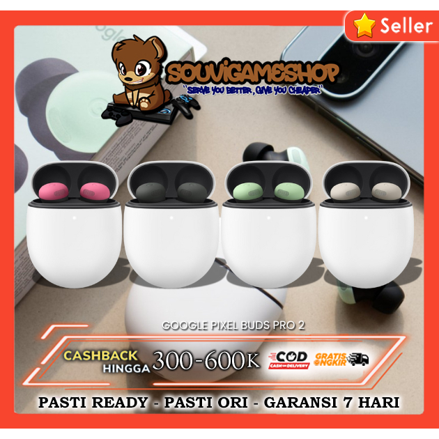 Jual Google Pixel Buds Pro 2 - Wireless Earbuds with Active Noise Cancellation – Bluetooth Headphones | Shopee Indonesia
