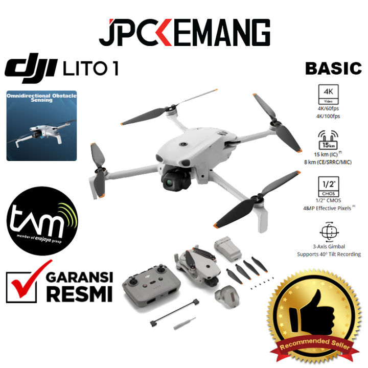 DJI LITO 1 BASIC / FLY MORE COMBO RC-N3 Drone Camera DJI Lito 1 Kamera Drone JPC KEMANG GARANSI RESMI | Lazada Indonesia