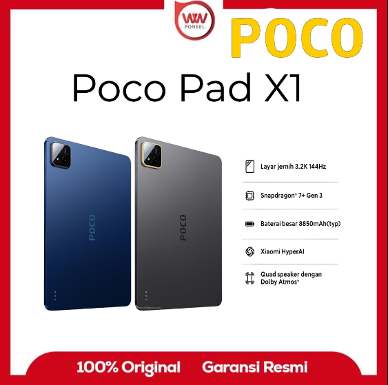 Tablet Poco Pad X1 Ram 8GB Internal 512GB Garansi Resmi | Lazada Indonesia