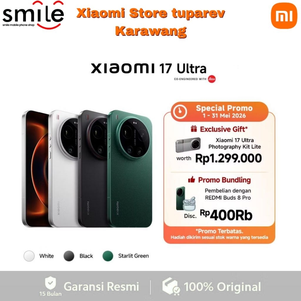 Jual Xiaomi 17 Ultra 5G (16GB/512GB atau 16GB/1TB) Leica 200MP | Shopee Indonesia