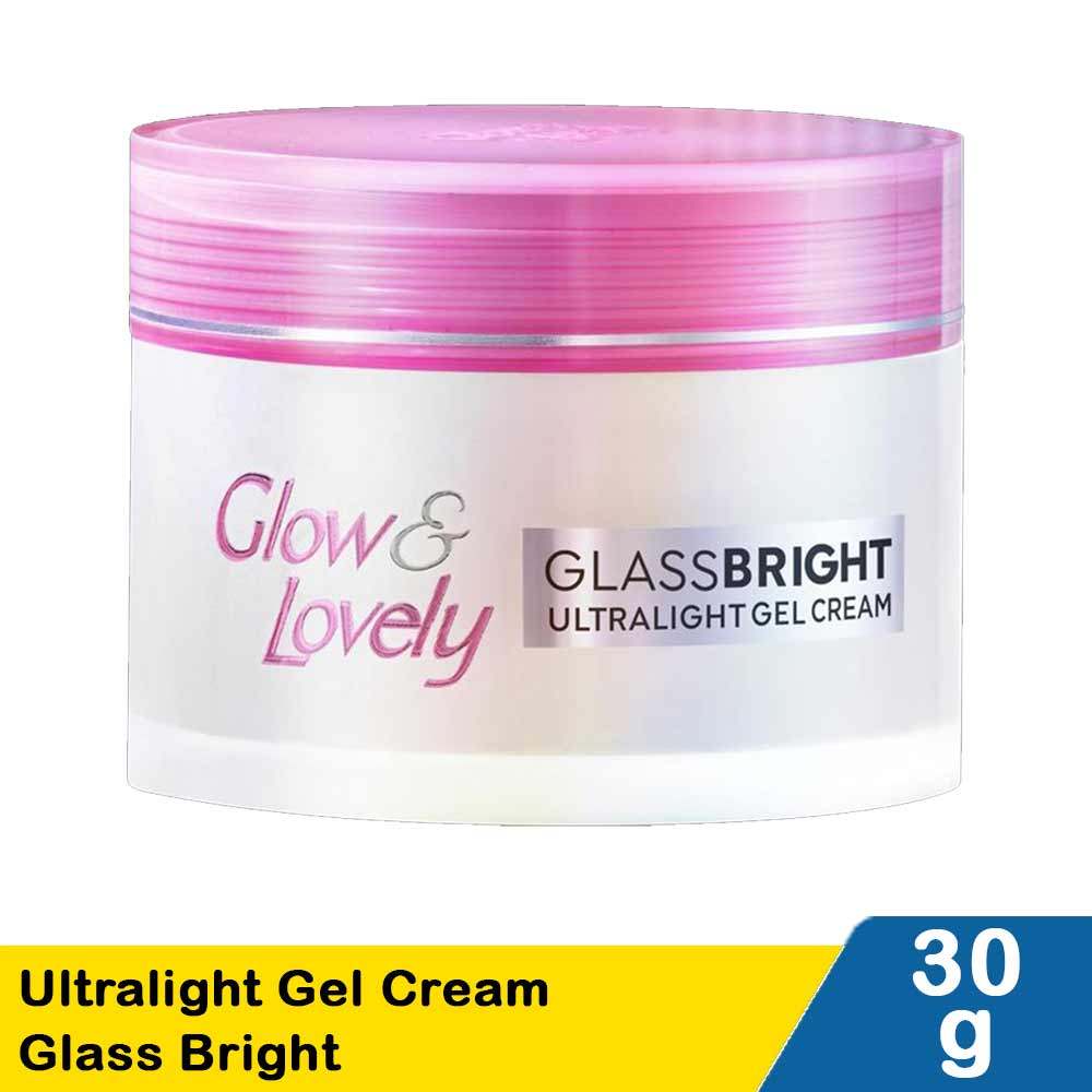 Jual GLOW & LOVELY ULTRALIGHT GEL CREAM GLASS BRIGHT 30g | Shopee Indonesia