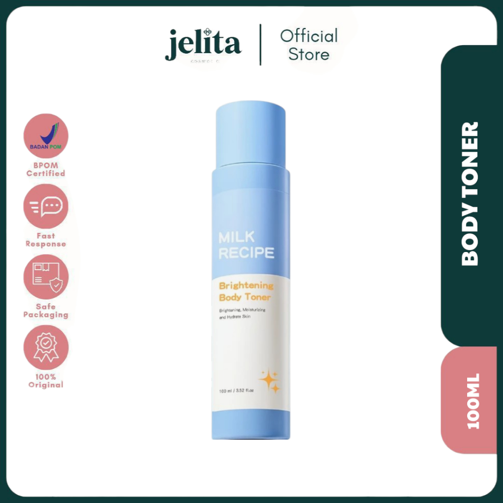 Jelita Cosmetic - Milk Recipe Brightening Body Toner 100ml