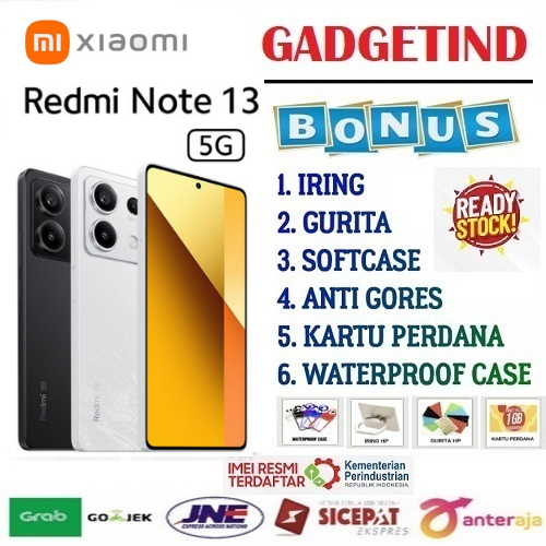 SALE Xiaomi Redmi Note 13 5G 8/256GB | NOTE 13 4G 8/256GB Layar AMOLED 120 Hz FHD+ MediaTek Dimensity 6080 | Lazada Indonesia