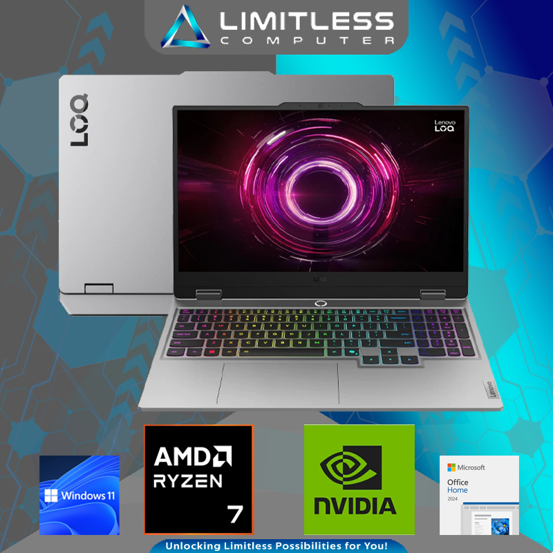 Jual Lenovo LOQ 15 RTX 5050 AMD Ryzen 7 250 16GB 512GB 15.6" FHD IPS Win 11 OHS 2024 Laptop Gaming | Shopee Indonesia