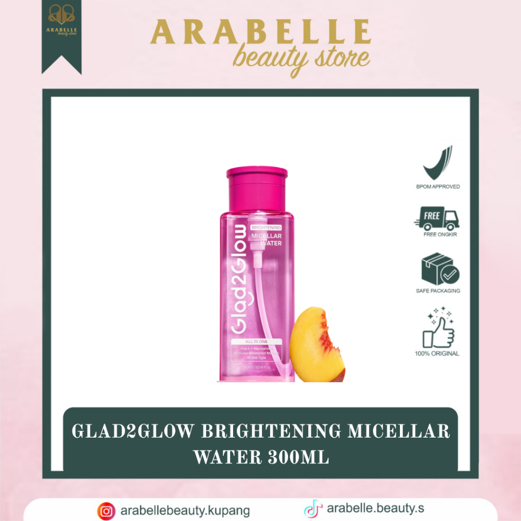 Glad2Glow Brightening Micellar Water 300ml