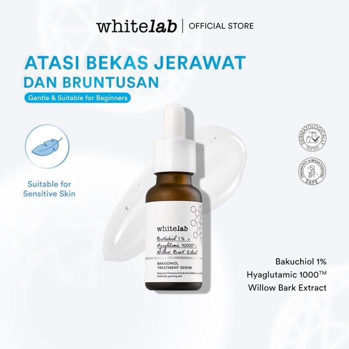Whitelab Bakuchiol Treatment Serum - Atasi Jerawat Dan Bruntusan