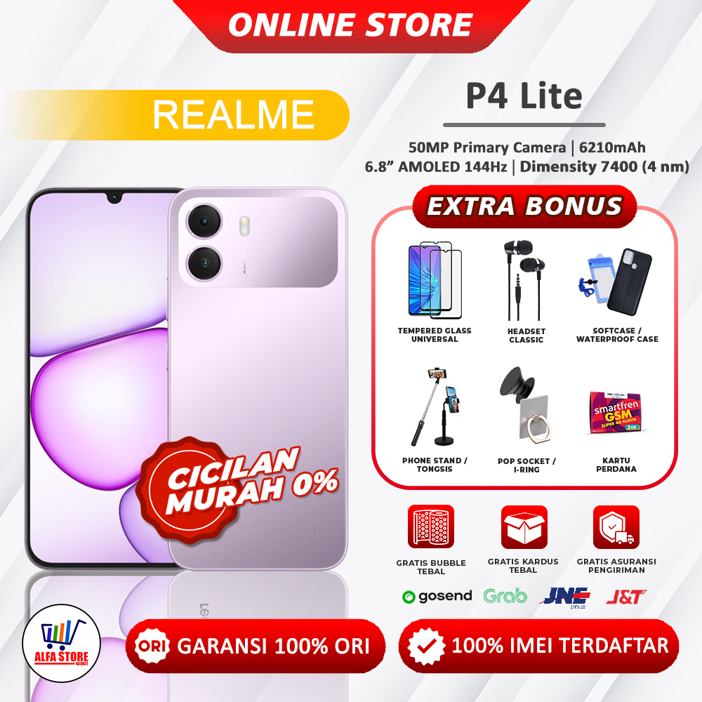 Jual Realme P4 Lite RAM 4/64GB realme p4x ram 4/128gb Garansi Resmi | Shopee Indonesia
