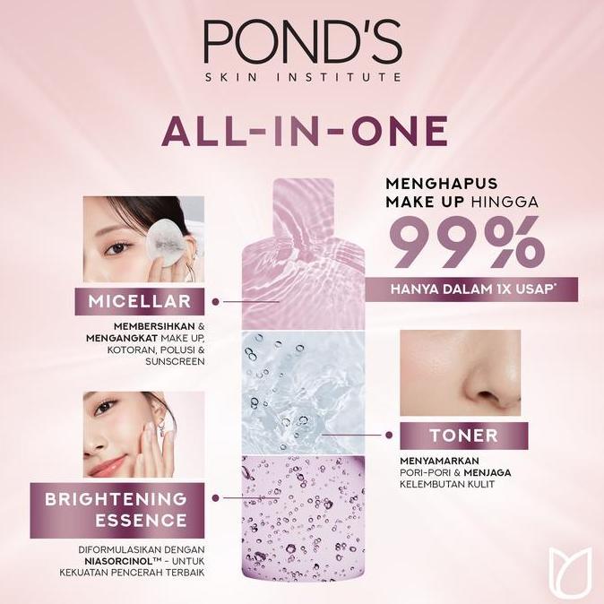 Terpopuler- [Special Price Limited -Stock] Pond'S Micellar Miracle Water Brightening100Ml