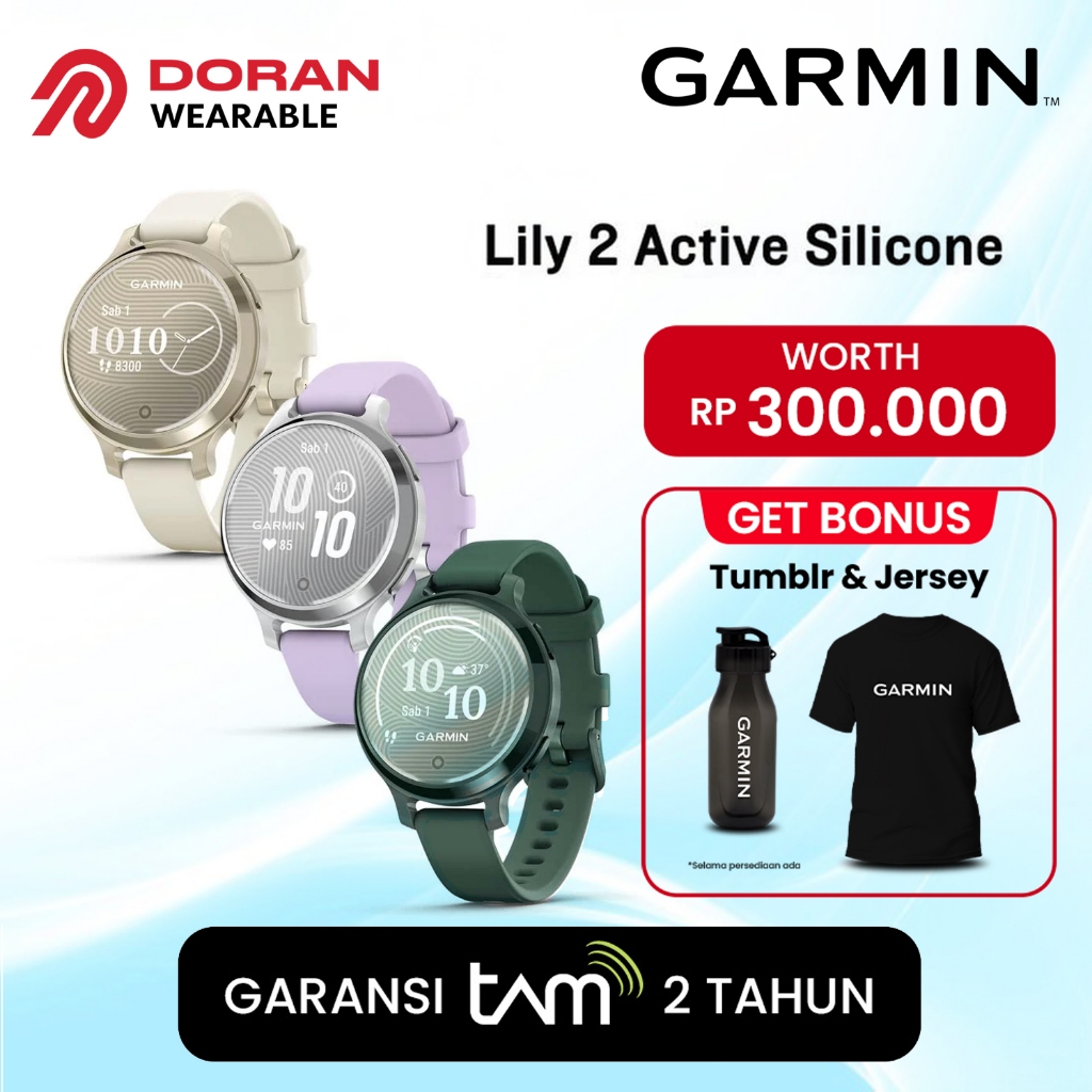 Jual Garmin Lily 2 Active GPS Smartwatch GPS - Garansi Resmi TAM 2 Tahun | Shopee Indonesia