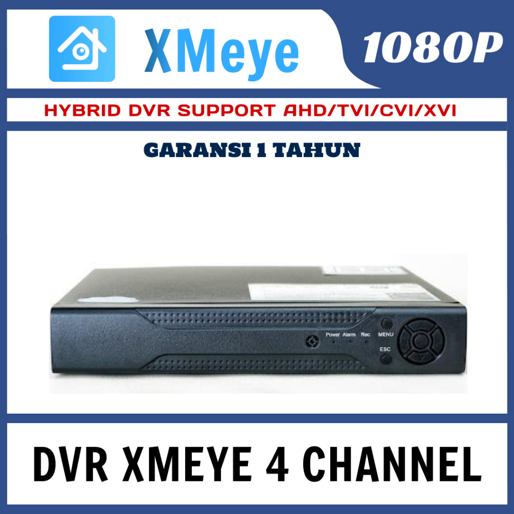 Jual DVR 4 CHANNEL FULL HD 6 IN 1 DIGITAL VIDEO RECORDER | Shopee Indonesia