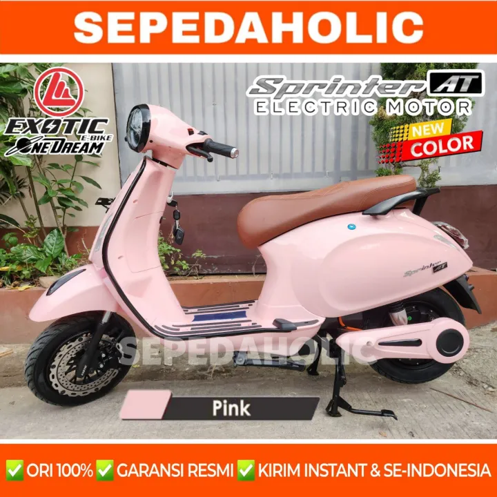 Sepeda Motor Listrik EXOTIC SPRINTER AT 1200 Watt Electric E Bike | Lazada Indonesia