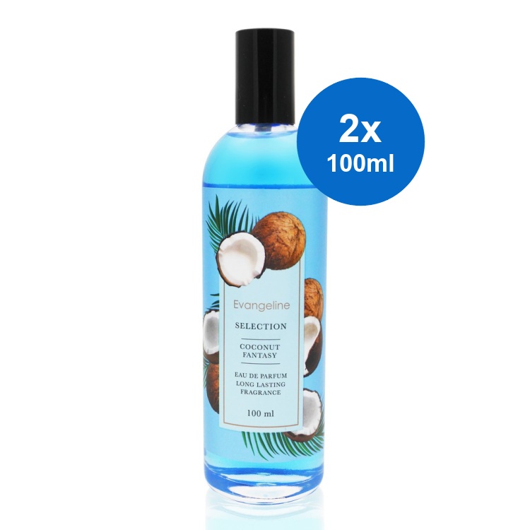 Evangeline Eau De Parfum Coconut Fantasy 2 x 100ml