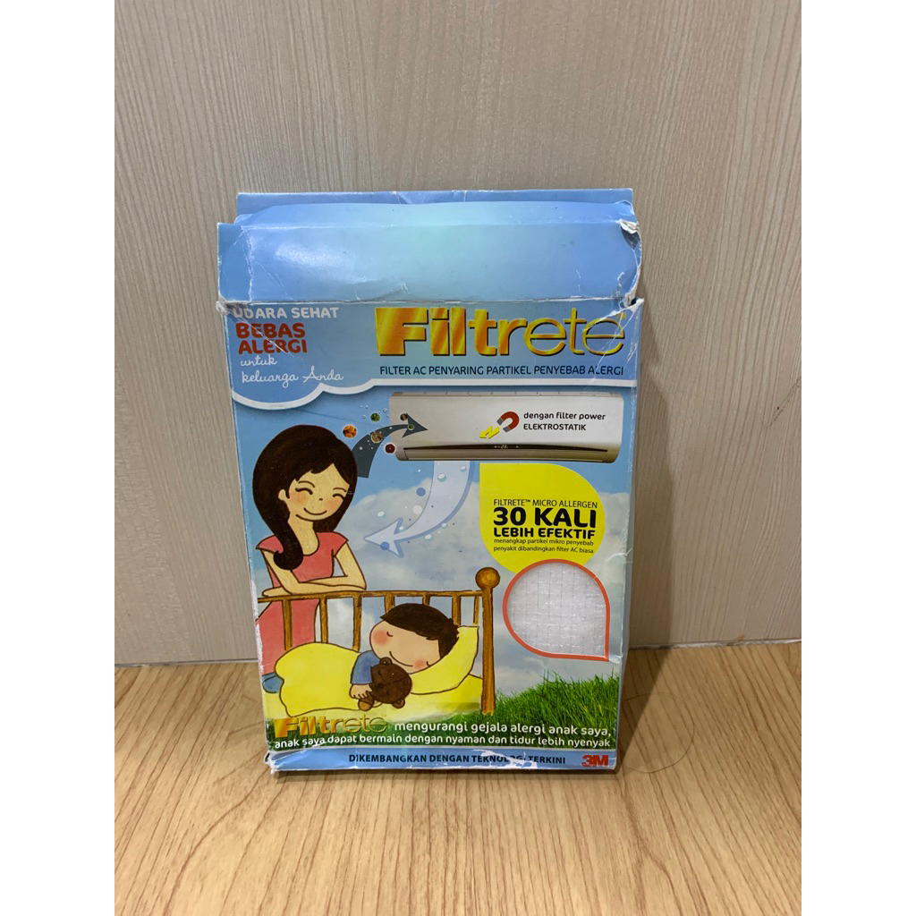 Jual filter AC Filtrete micro allergen penyaring partikel penyebab alergi | Shopee Indonesia