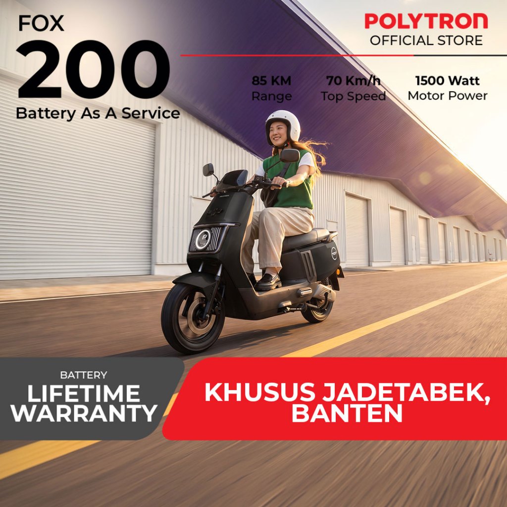 Jual Polytron Fox 200 Electric Sepeda Motor Listrik - OTR Jadetabek - Banten | Shopee Indonesia