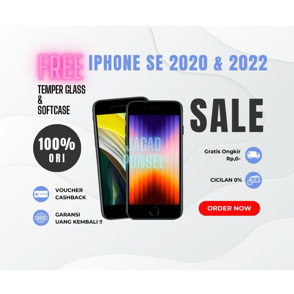 Jual iPhone SE 2022 Gen 3 / 2020 gen 2 ex RESMI SECOND FULLSET | Shopee Indonesia