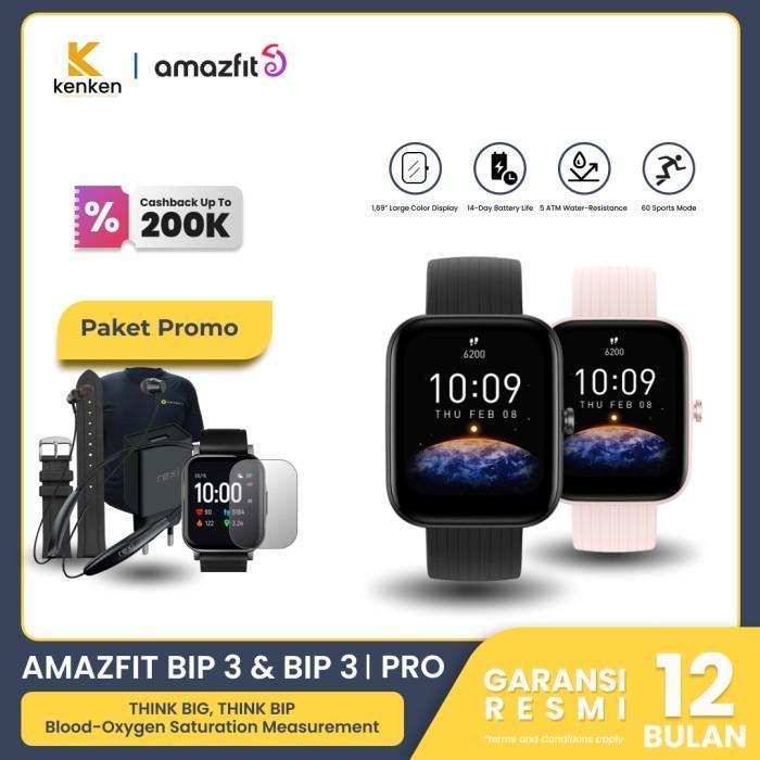 Amazfit Bip 3 & Bip 3 Pro Smartwatch Garansi Resmi | Lazada Indonesia