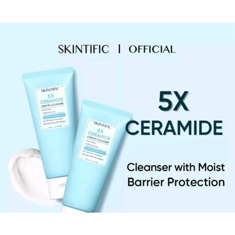 SKINTIFIC 5X CERAMIDE LOW PH CLEANSER 80ml