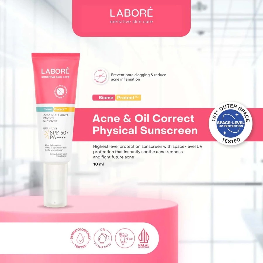 LABORE Acne & Oil Correct Physical Sunscreen SPF50+ PA++++ 10ml