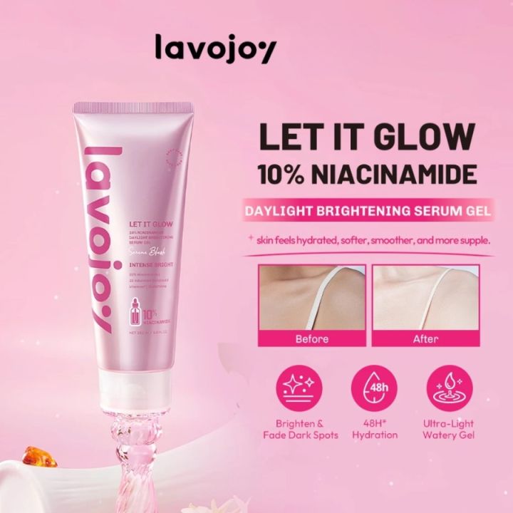 LAVOJOY Let It Glow 10% Niacinamide Daylight Brightening Serum Gel Serene Blush 180ml BY AILIN | Lazada Indonesia