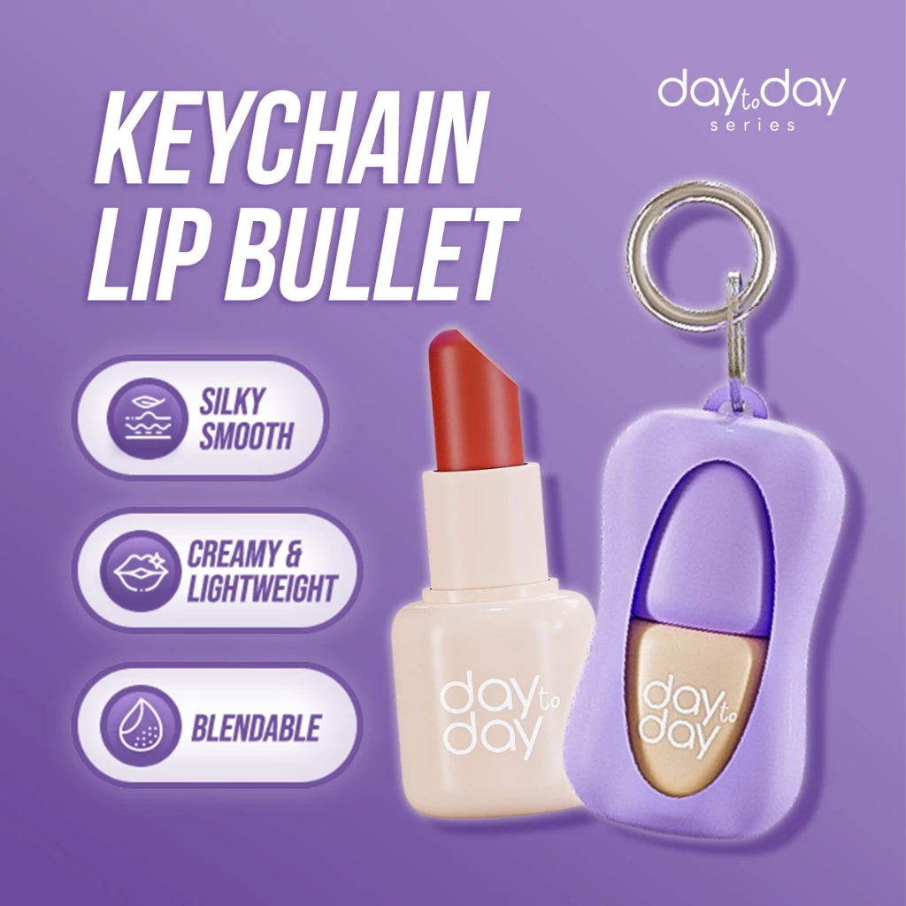 Implora Day To Day Lip Bullet | Lipstick Keychain Free Gantungan Kunci