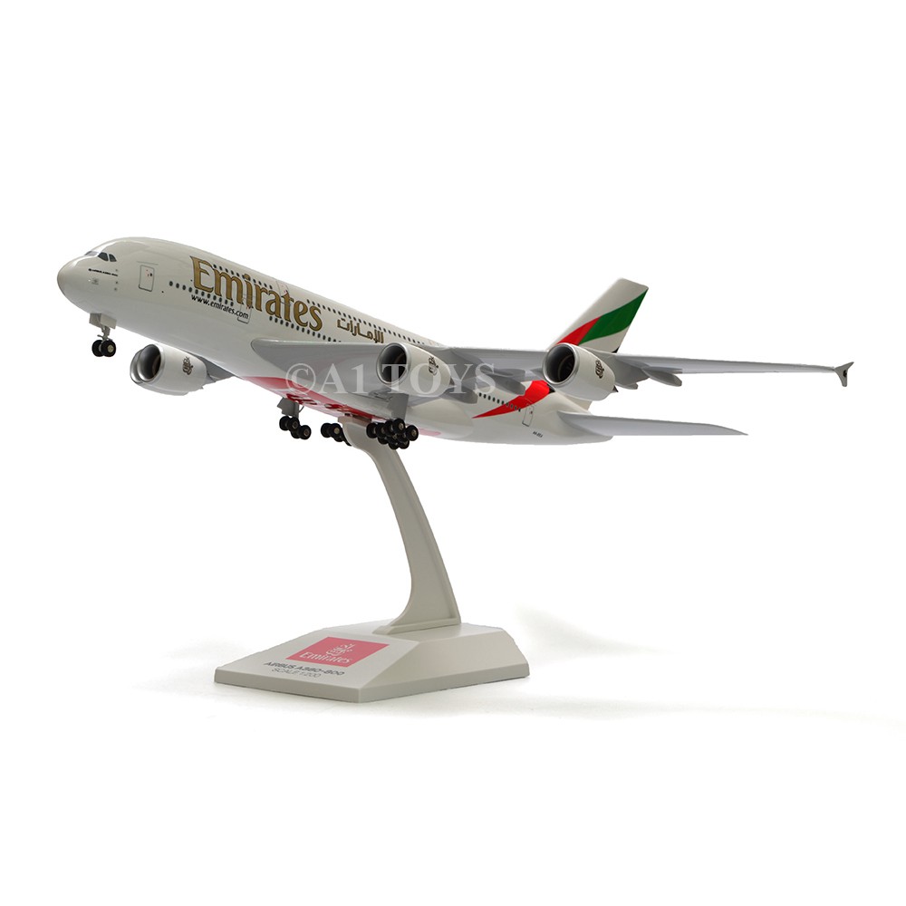 Jual Miniatur Pesawat Airbus A380-800 Emirates Ever Rise 36 cm 1:200 | Shopee Indonesia