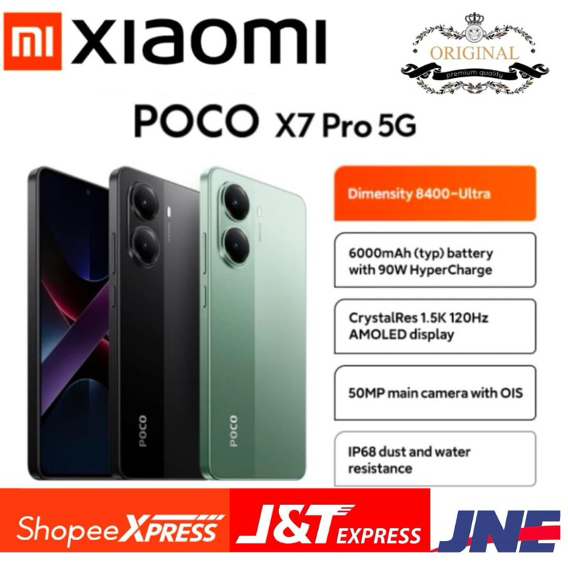 XIAOMI POCO X7 PRO 5G RAM 12/512GB GARANSI RESMI