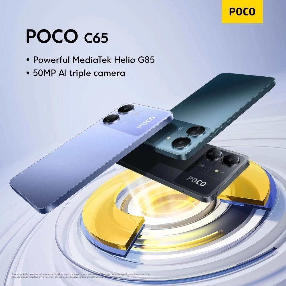 POCO C65 5G | Helio G85 | Kamera 50MP AI |RAM 8GB + ROM 256GB | NFC