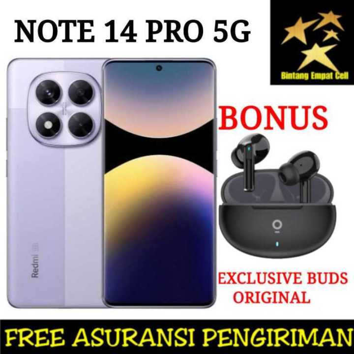 XIAOMI REDMI NOTE 14 PRO 5G 8/256 & 12/512 GARANSI RESMI | Lazada Indonesia