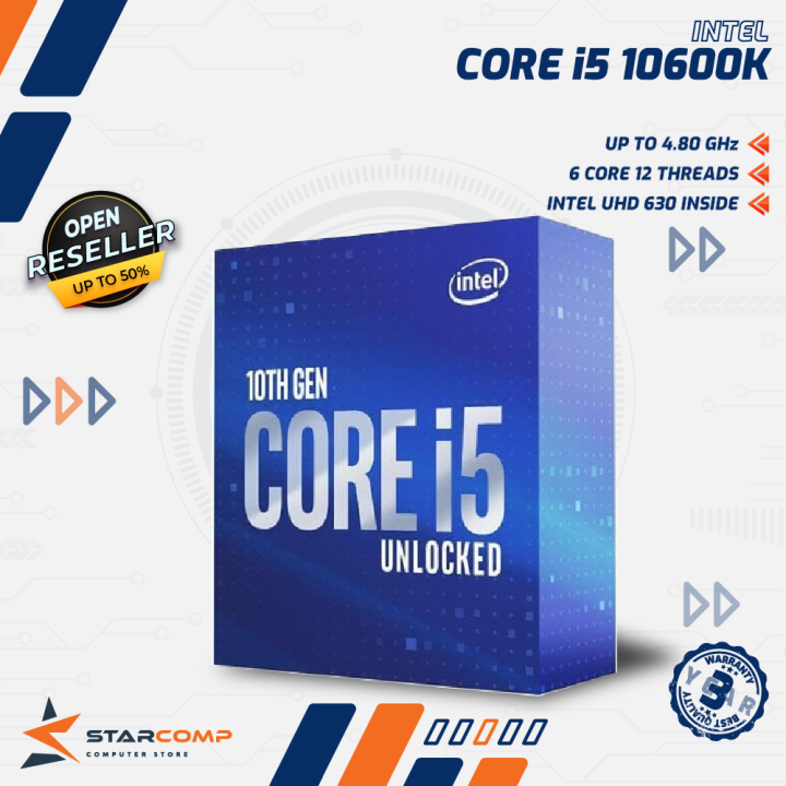 Intel Core i5 10600K BOX Up To 4.8Ghz Intel LGA 1200 Gen 10 | Lazada Indonesia