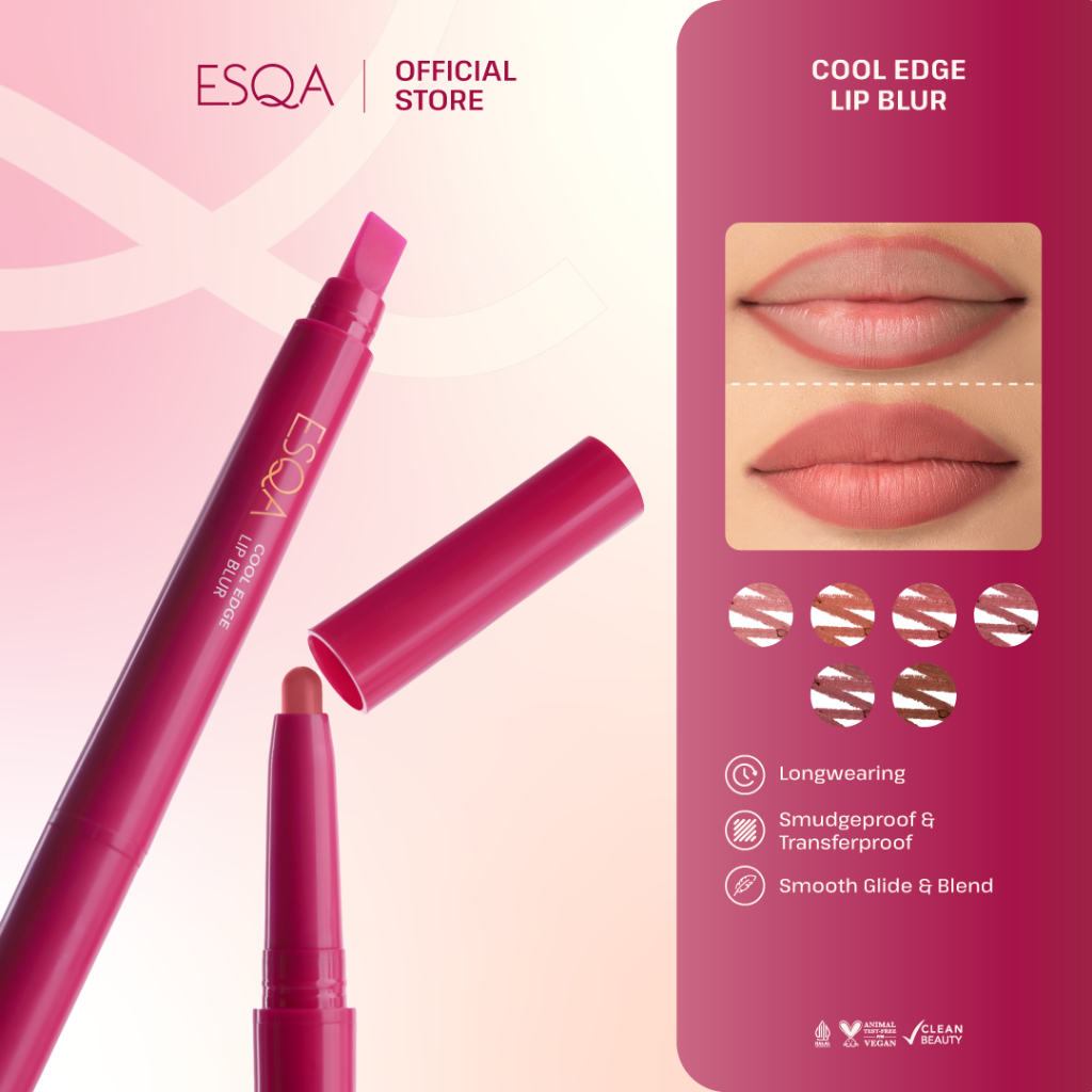 Jual ESQA Lip Liner - Cool Edge Lip Blur | Shopee Indonesia