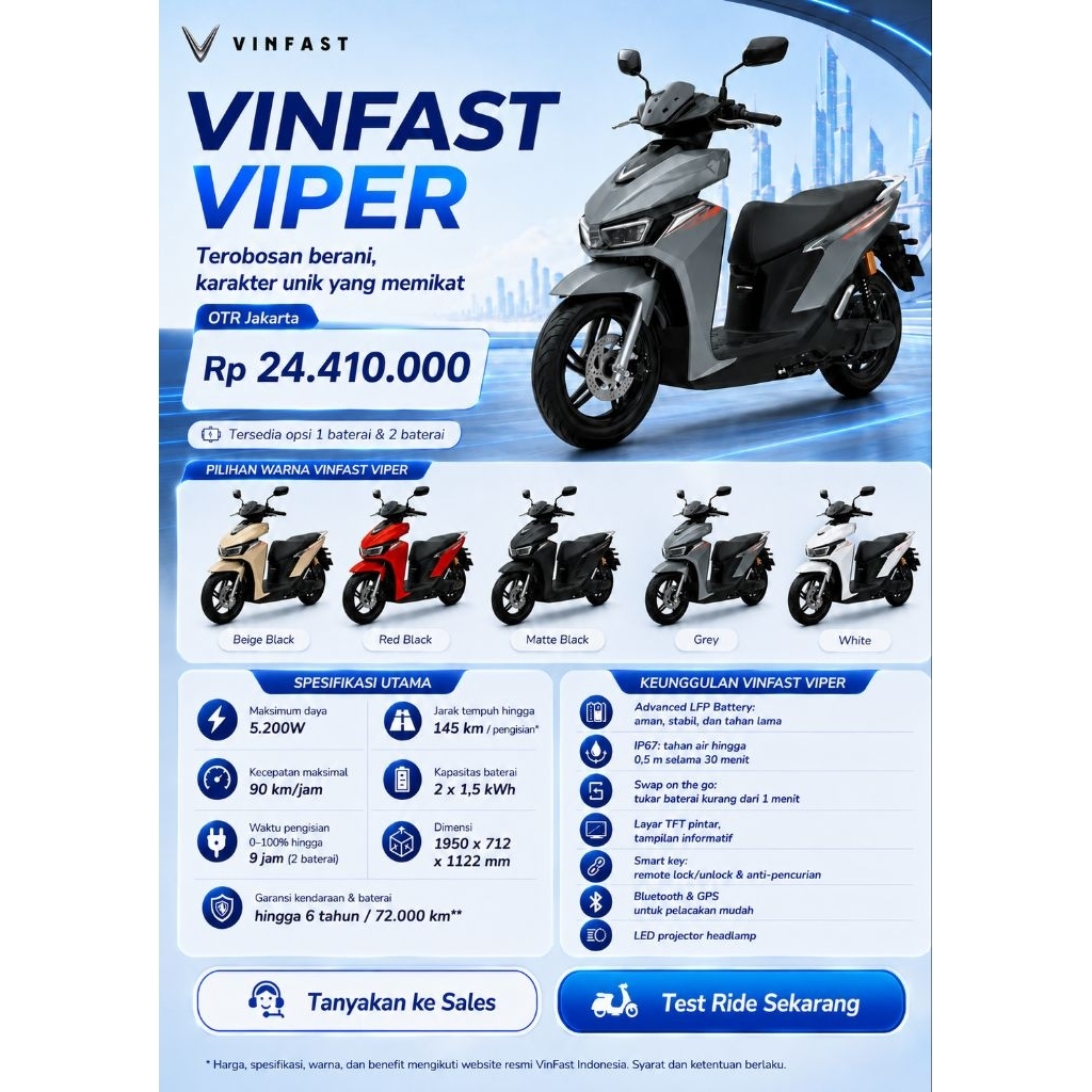 Jual VinFast Viper | Shopee Indonesia